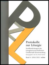 Cover_Protokolle zur Liturgie